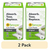 (10 Pack) Breeze Absorbent Cat Litter Pads, 24/7 Odor Control, Refill Pack, 10 Ct. Pouch