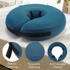 Inflatable Dog Neck Donut Collar Alternative after Surgery, Soft Protective Recovery Cone for Small Medium Large Dogs and Cats Puppies - Alternative E Collar (Blue, XL)