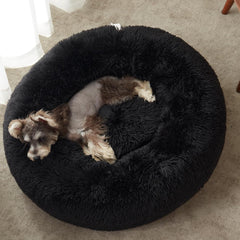Calming Dog Bed & Cat Bed, Anti-Anxiety Donut Dog Cuddler Bed, Warming Cozy Soft Dog round Bed, Dog Cat Cushion Bed for Small Medium Dogs and Cats