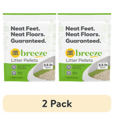 (2 Pack) Purina Breeze Non Clumping Cat Litter Pellets, Low Dust, Odor Control, (1) 3.5 Lb. Pouch