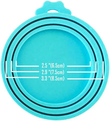 3 Pack Pet Can Covers/Cat Dog Food Can Lids/Universal BPA Free/Silicone Pet Food Can Lids Covers/Fits Most Standard Size Dog and Cat Can Tops for Pet Food Storage