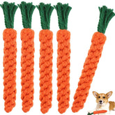 5 Pieces Dog Chew Toys, Safe Durable Puppy Teething Chewing Braided Toys, Medium Large Pet Dog Cotton Knot Paws Fun Molar for Clean Teeth Healthy