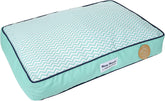 Now House for Pets Teal Chevron Cushion Dog Bed, Medium, 30.0"L X 20.0"W X 5.0"Th, Cotton/Poly Blend, Removable Cover, Machine Washable
