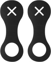 Dog Poop Bag Strong Holder, Leash Waste Bag Carrier, Bicycle Holder, Extra Thick, Black, 2 Pack