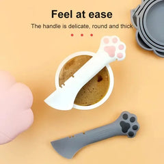 1PC Long Handled Pet Canned Food Spoon Cat Canned Food Opener Feeding Dog Stirring Dry and Wet Spoon Feeding Cat Shovel
